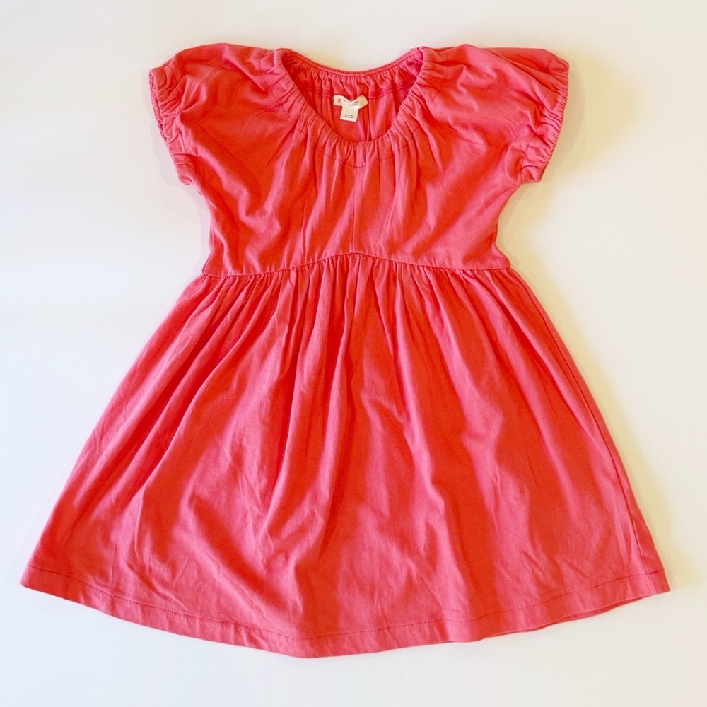 Crewcuts 5T Coral Short Sleeve Cotton Dress - Picture 7 of 7